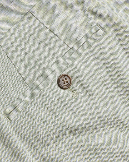 DAMASKS-Shorts-Slim Cotton Linen Short- Ted Baker Romania